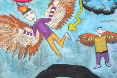 Vier-Elemente-Luft-Gruppenarbeit-5.-Jgst.-150-x-100cm